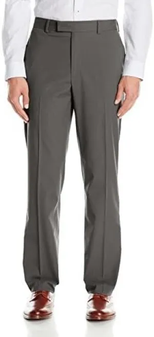 Axist Men's Flat Front Ultra Slim Solid Pant