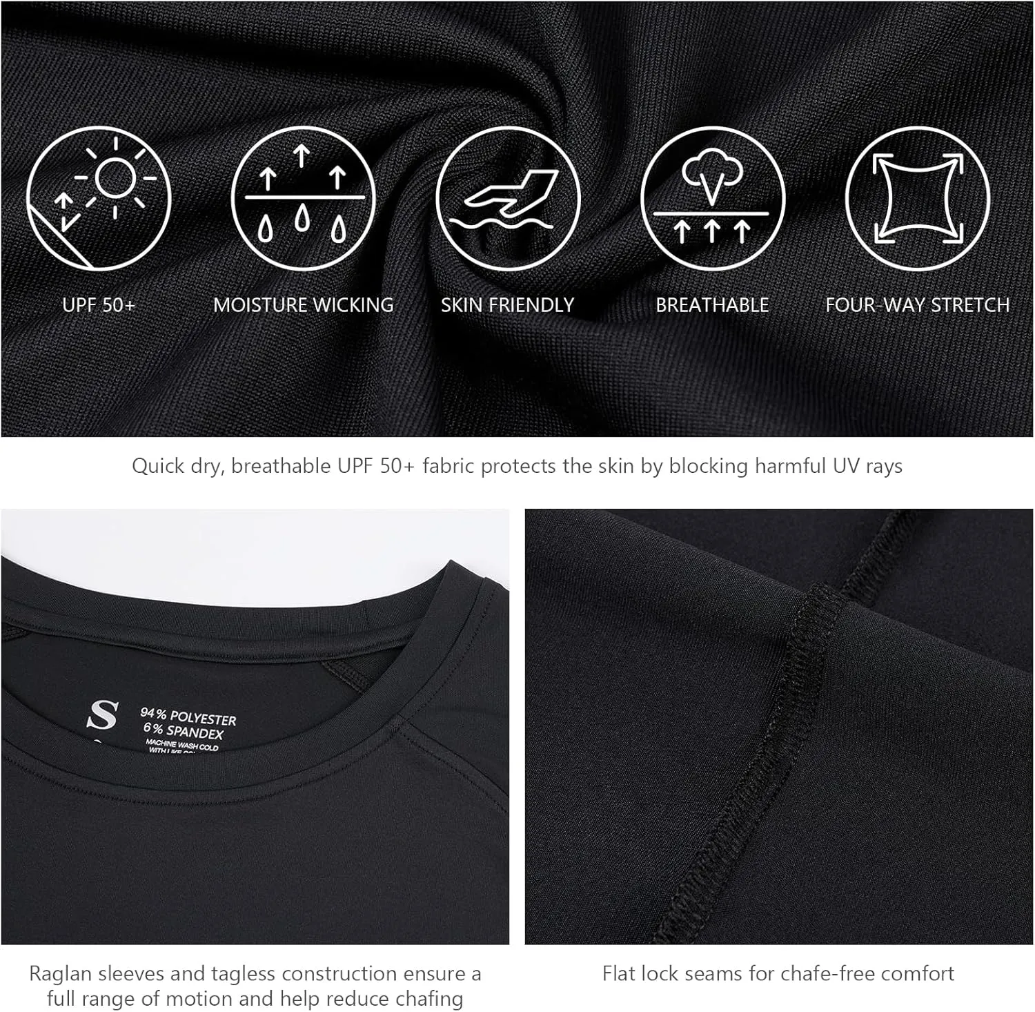 BASSDASH Women’s UPF 50  UV Sun Protection T-Shirt Long Sleeve Fishing Hiking Performance Shirts