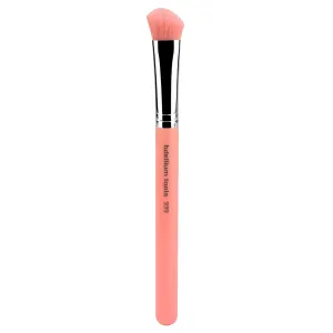 Bdellium Tools Professional Makeup Brush - Pink Bambu Series 939 Slanted Detailer - With Soft Synthetic Fibers, For Precise Contouring (Pink, 1pc)