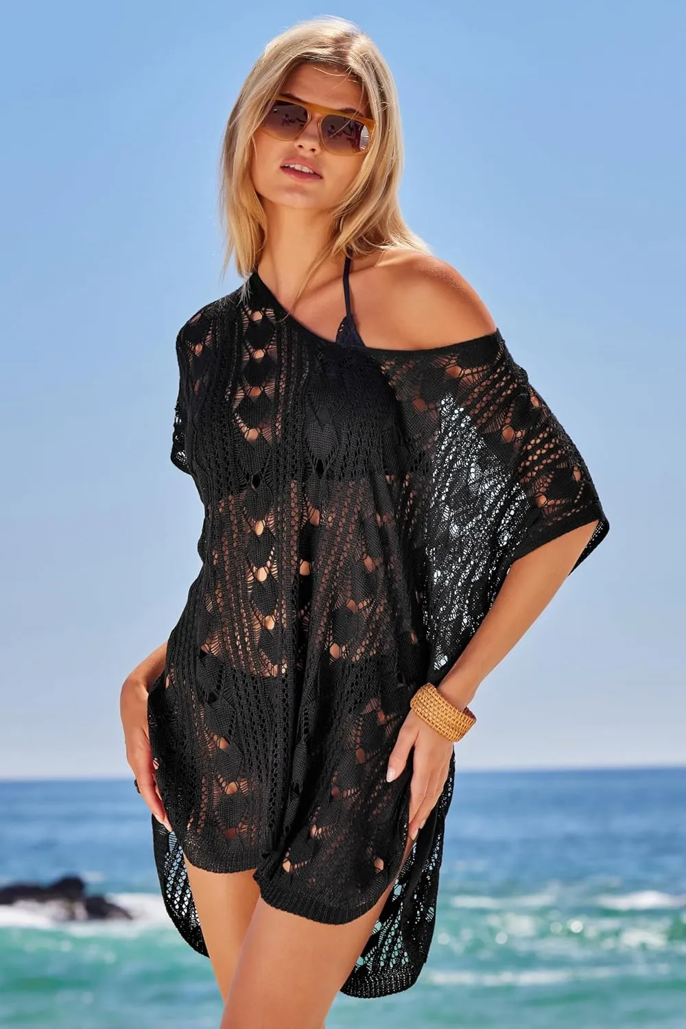 BECCA Venica Tunic, V-Neck, Casual, Beach Cover Ups for Women