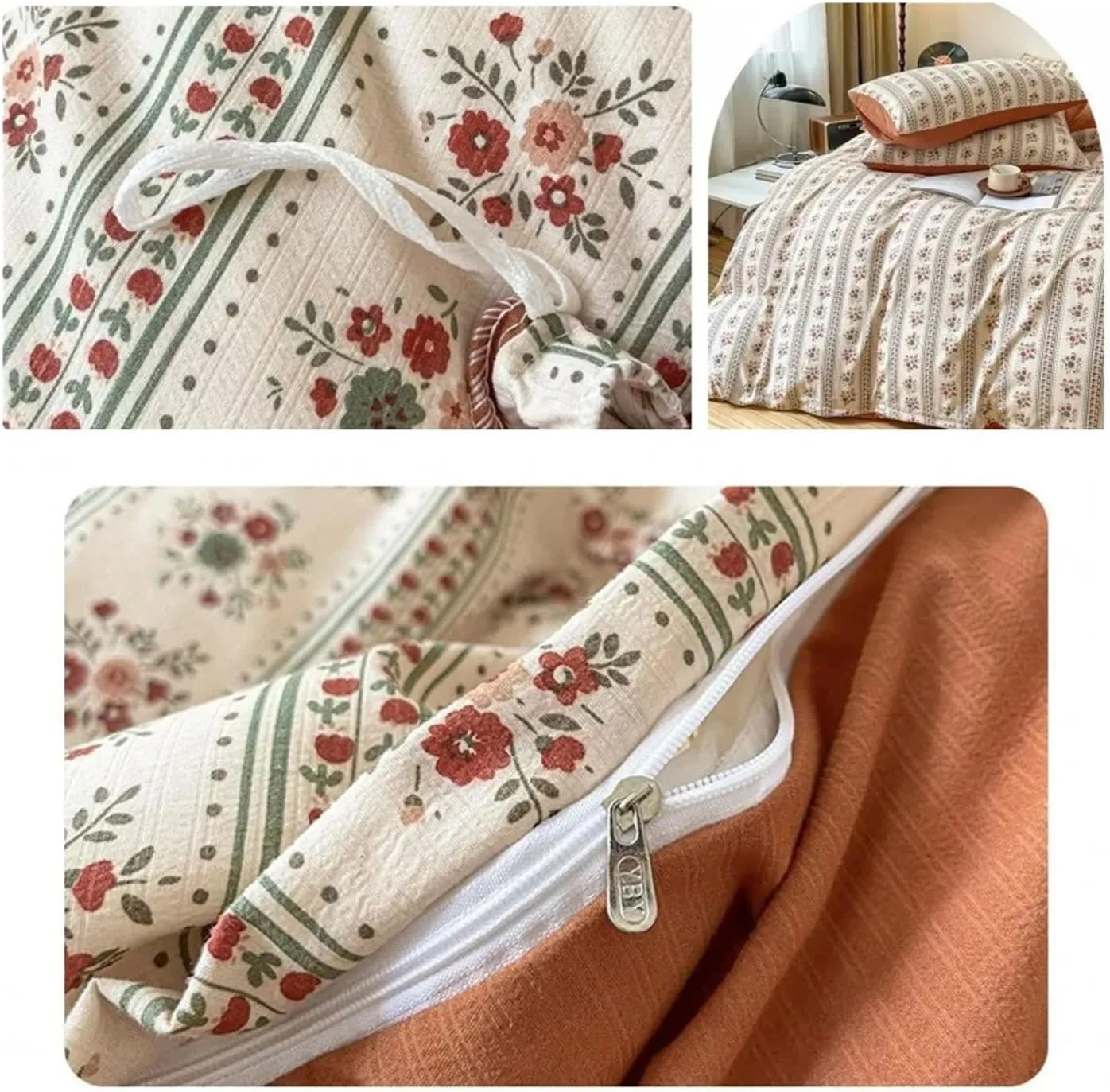 Bedding Set Soft Fall/Winter Thickened Duvet Cover Sheet Pillowcase Full Size Queen Size Duvet Cover Set,All Season Comforter,B,Twin 3pcs