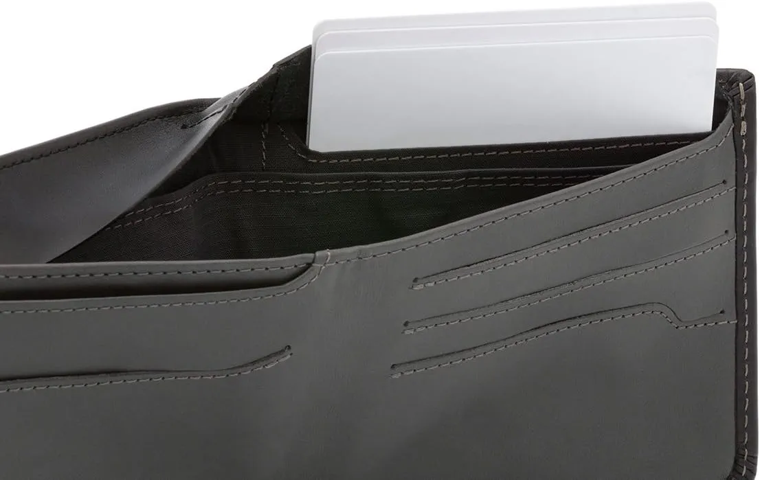 Bellroy Hide & Seek Wallet (Slim Leather Bifold Design, RFID Protected, Holds 5-12 Cards, Coin Pouch, Flat Note Section, Hidden Pocket)
