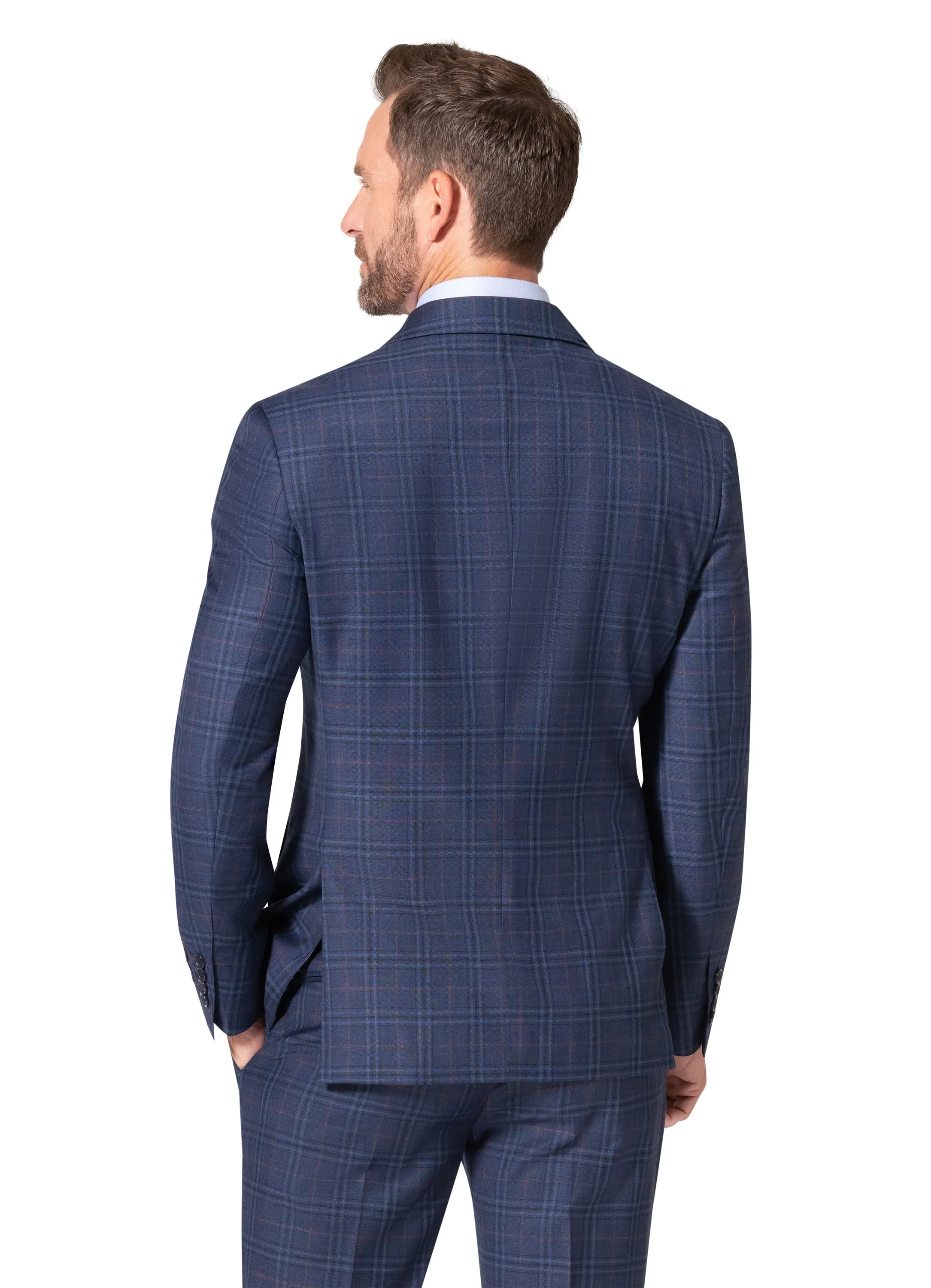 Bergamo Elegant - Faille Wool 10005.4101 D/B Slim Fit Suit