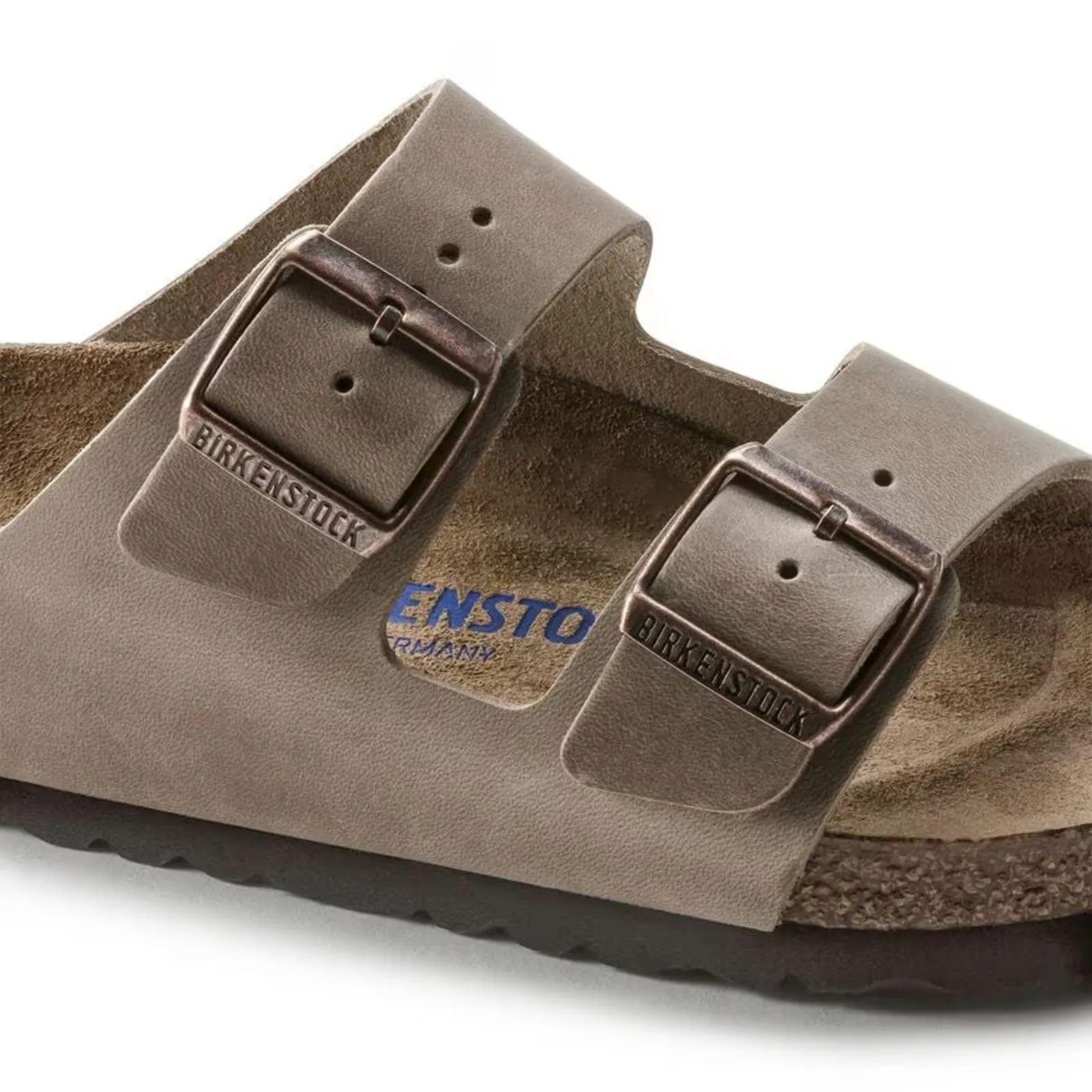 Birkenstock Arizona Soft Footbed Narrow Slide Sandal (Unisex) - Tobacco Oiled Leather