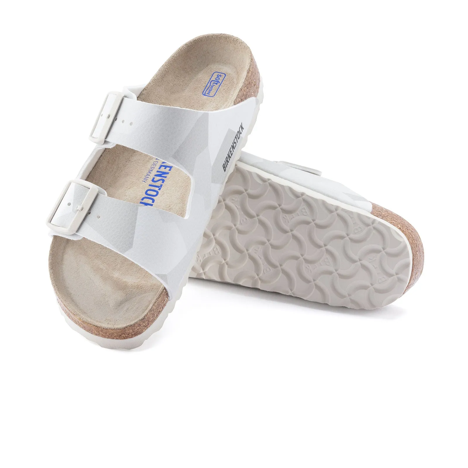 Birkenstock Arizona Soft Footbed Slide Sandal (Women) - Geo Snow Birko-Flor