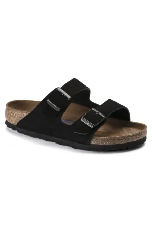 Birkenstock Arizona Soft Footbed Suede in Black