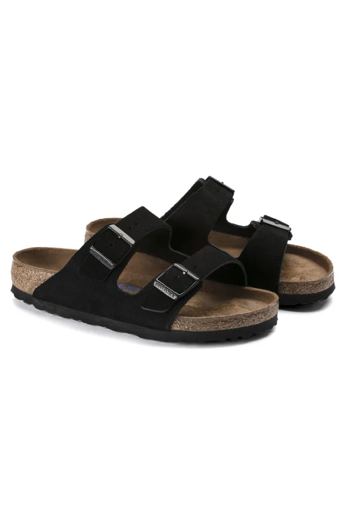 Birkenstock Arizona Soft Footbed Suede in Black