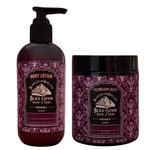 Black Canyon Red Clover & Tea Scented Body Lotion and Petroleum Jelly Set, 12 Oz Lotion - 16 Oz Petroleum Jelly
