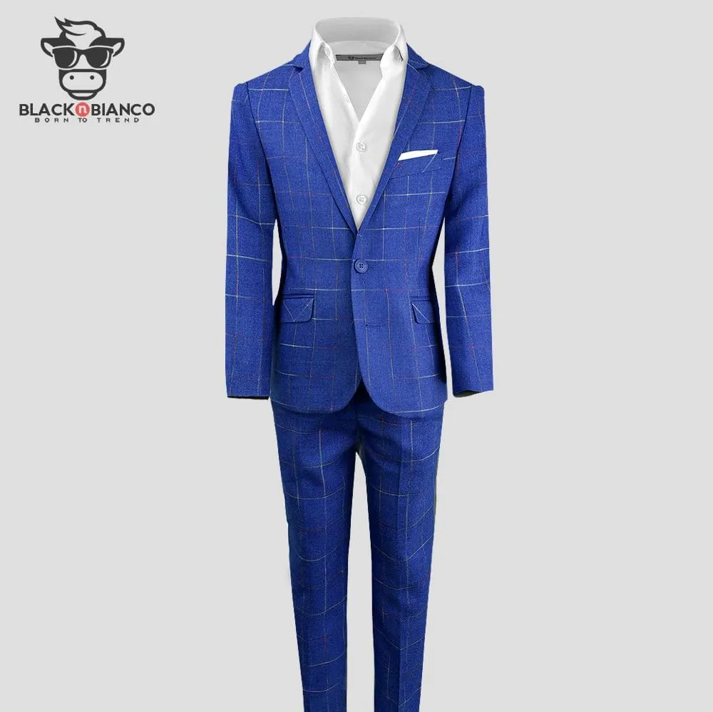 Black n Bianco Boys' First Class Slim Fit Suits Lightweight Style. Presented by Baby Muffin