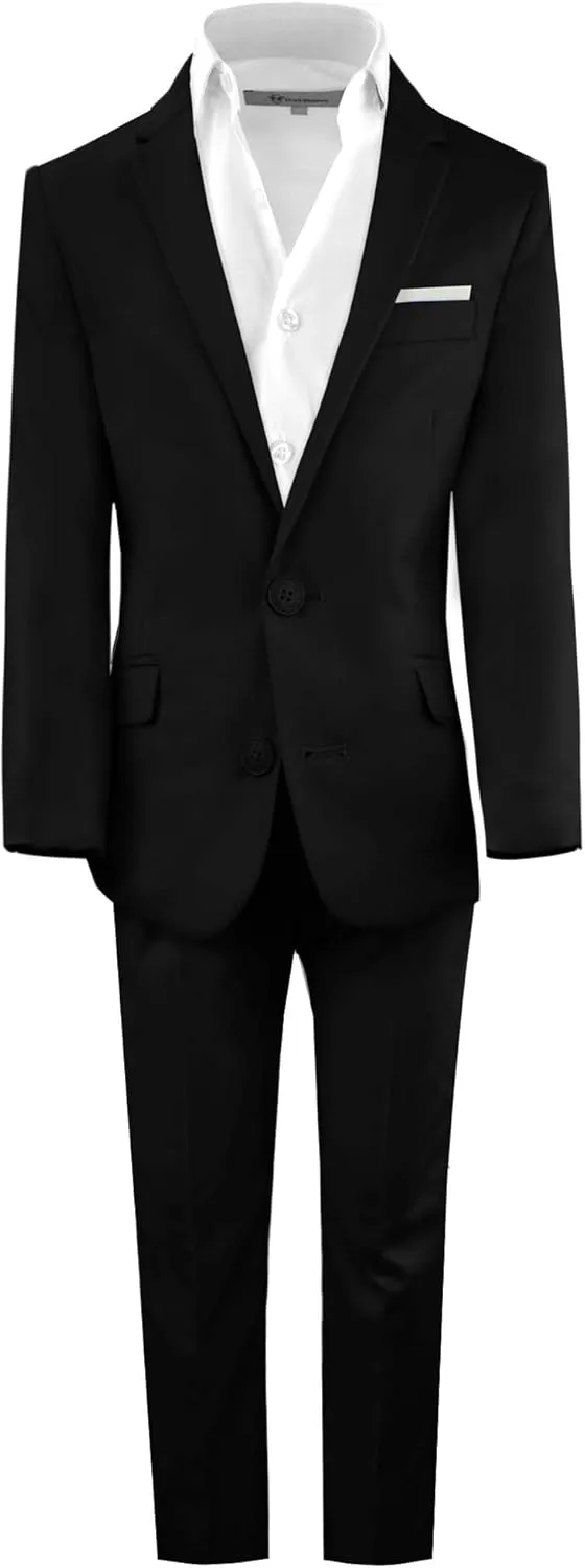 Black n Bianco Boys' First Class Slim Fit Suits Lightweight Style. Presented by Baby Muffin