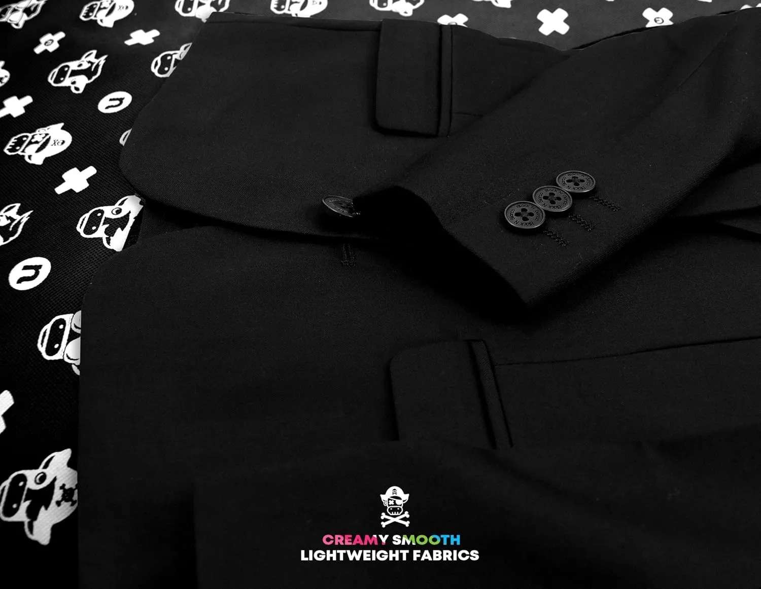 Black n Bianco Boys' First Class Slim Fit Suits Lightweight Style. Presented by Baby Muffin