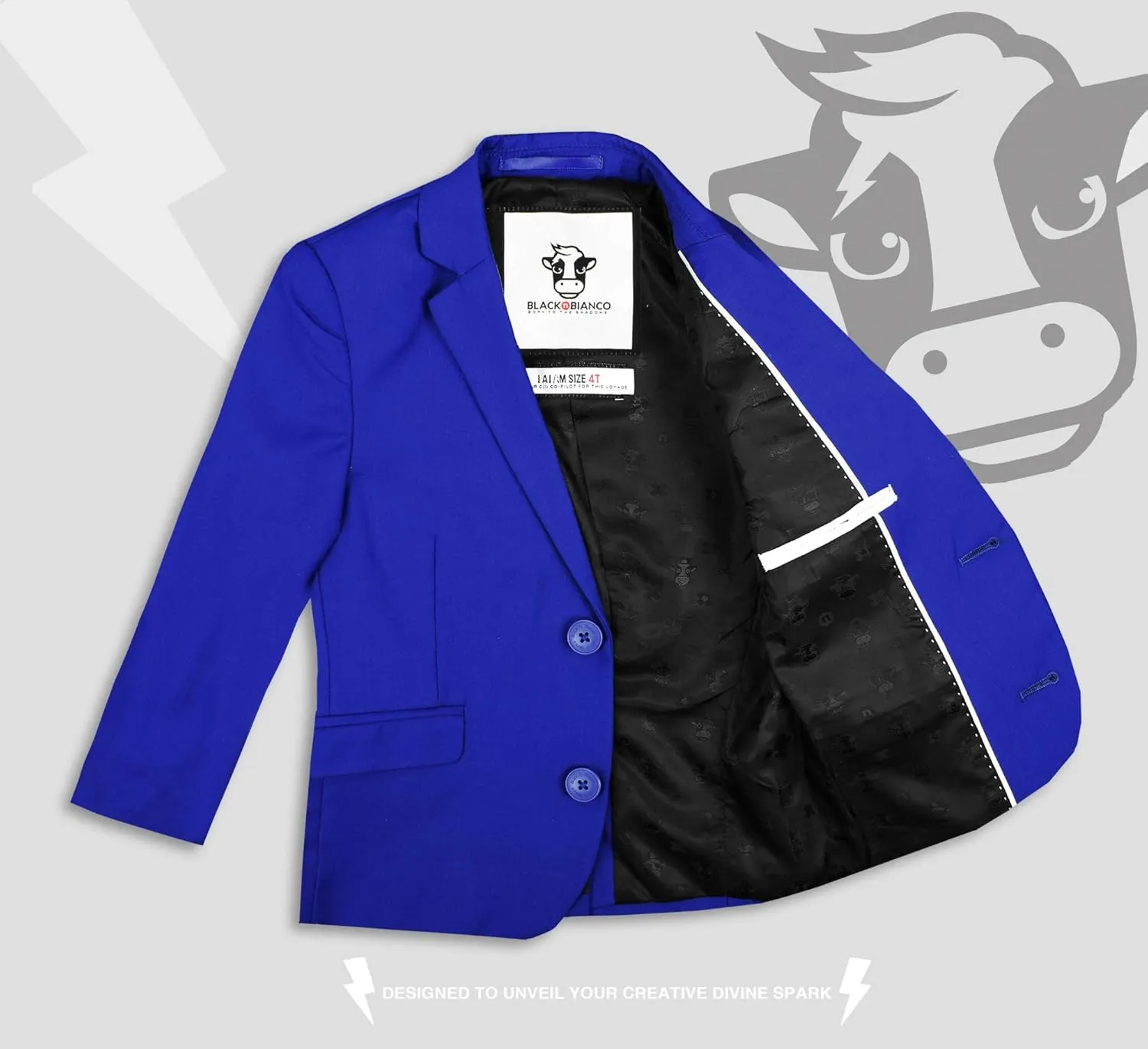 Black n Bianco Boys' First Class Slim Fit Suits Lightweight Style. Presented by Baby Muffin
