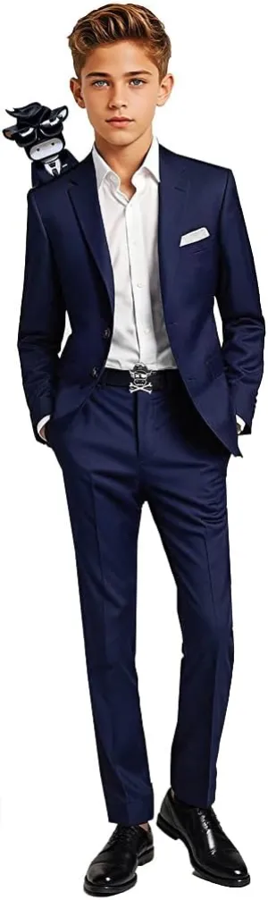 Black n Bianco Boys' First Class Slim Fit Suits Lightweight Style. Presented by Baby Muffin