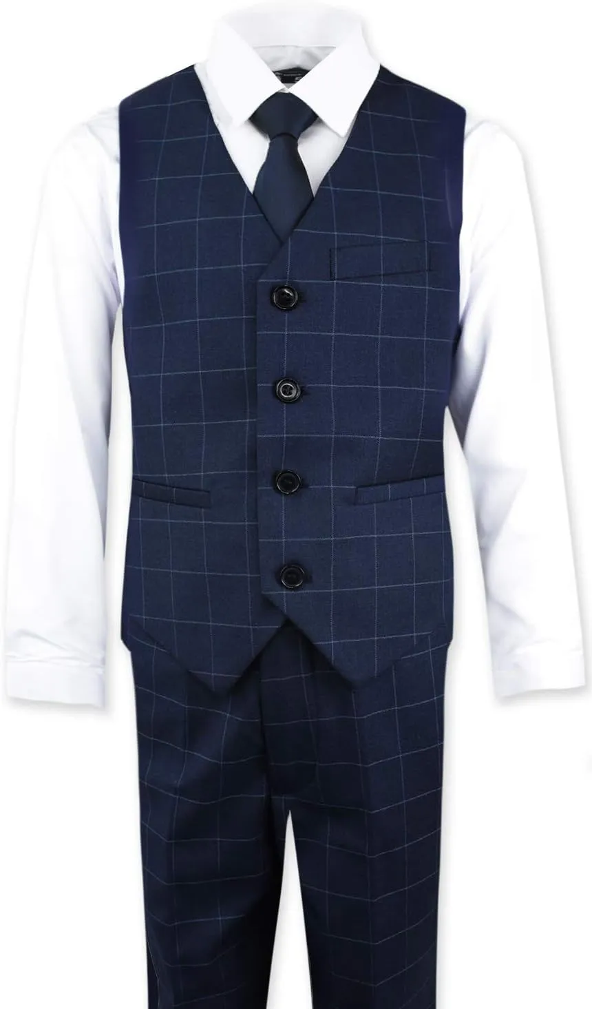 Black n Bianco Signature Boys' Slim Fit Suit Complete Outfit