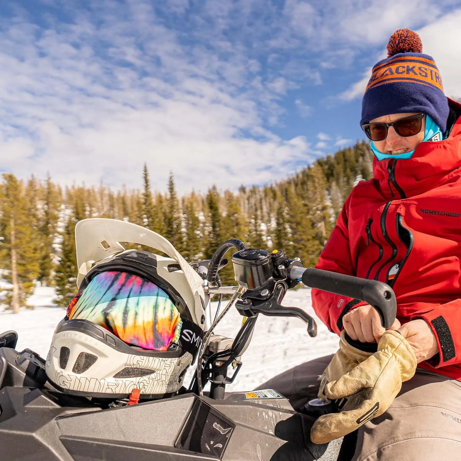 BLACKSTRAP Goggle Cover, Easy On, Easy Off Goggle Lens Protection, One Size Fits Most Goggles, 100% Upcycled Fabric