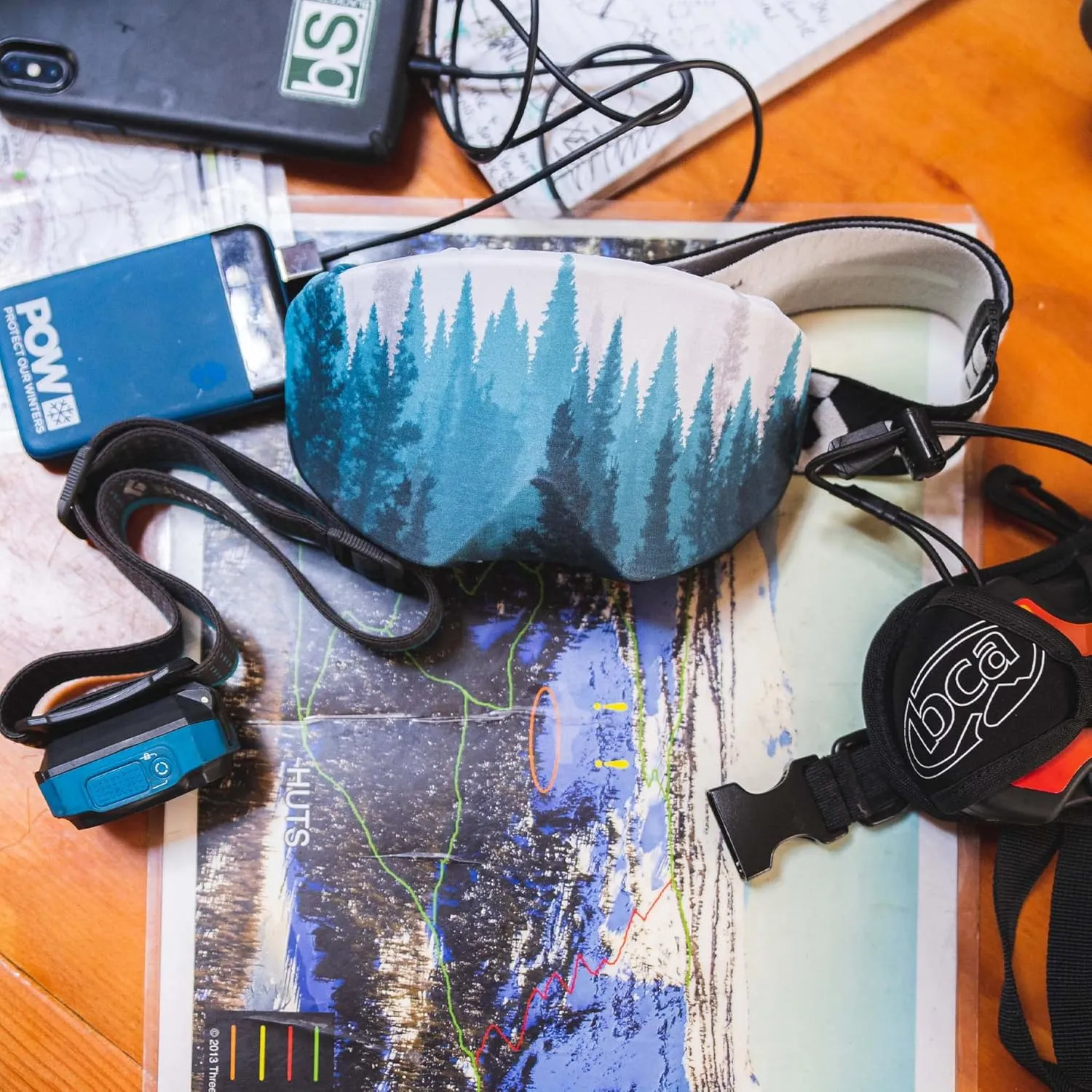 BLACKSTRAP Goggle Cover, Easy On, Easy Off Goggle Lens Protection, One Size Fits Most Goggles, 100% Upcycled Fabric