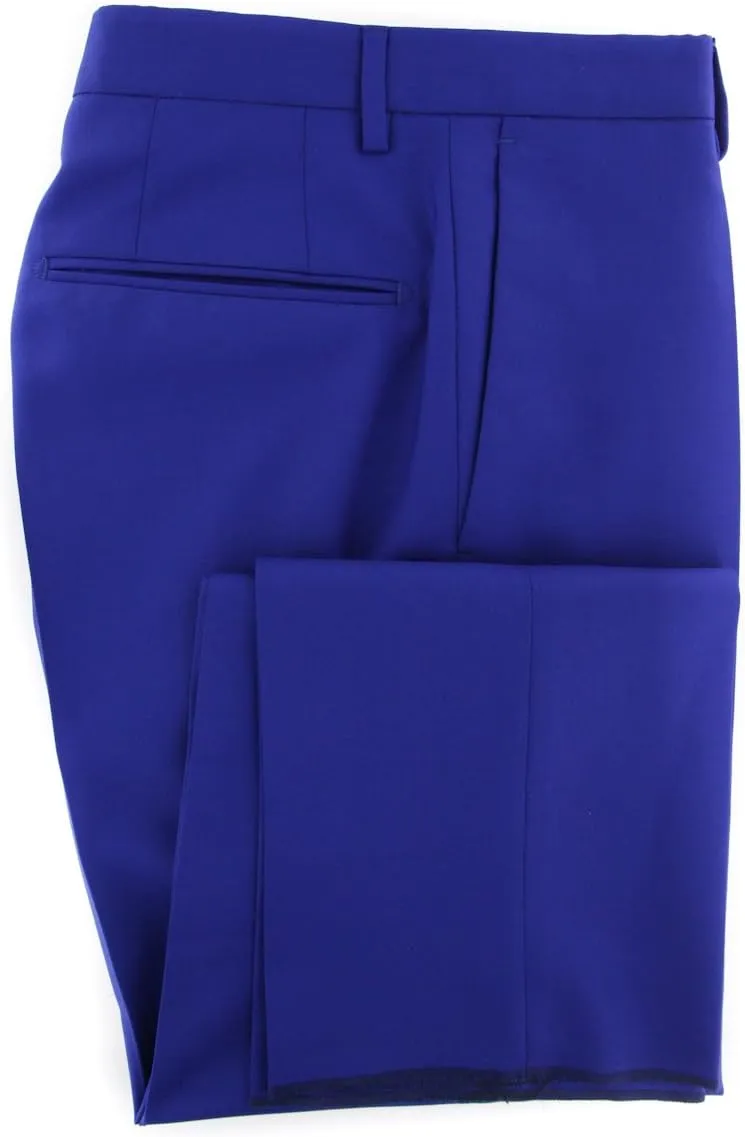 Blue Solid Pants - Slim