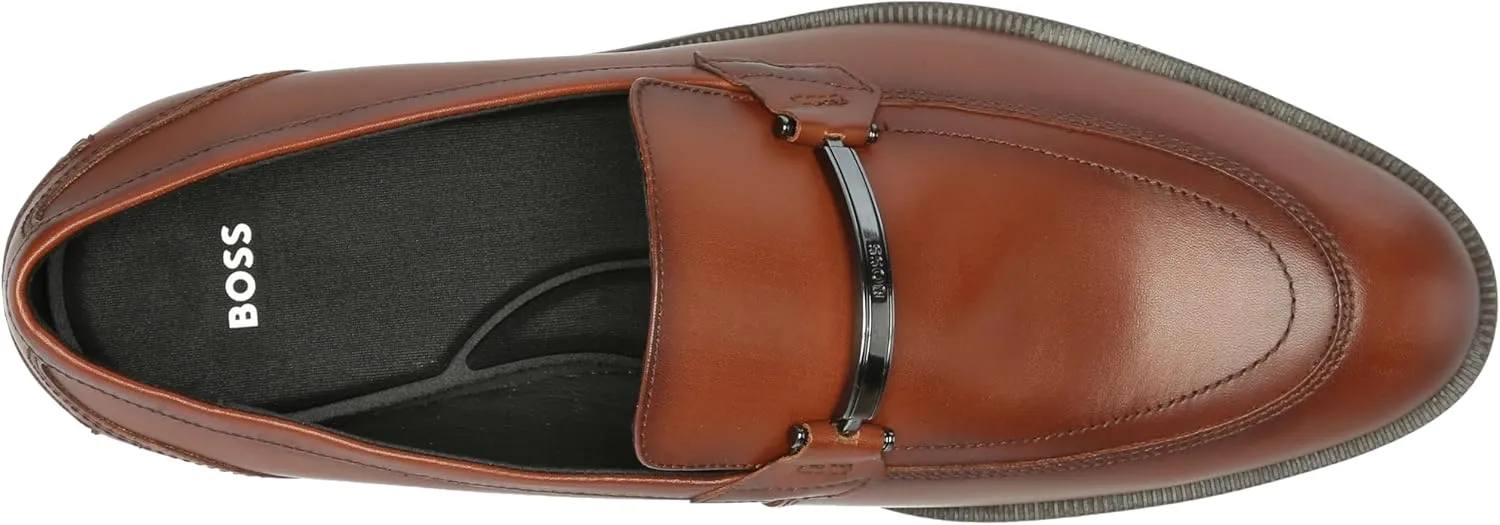 BOSS Men's Tayil Smooth Leather Bit Loafer