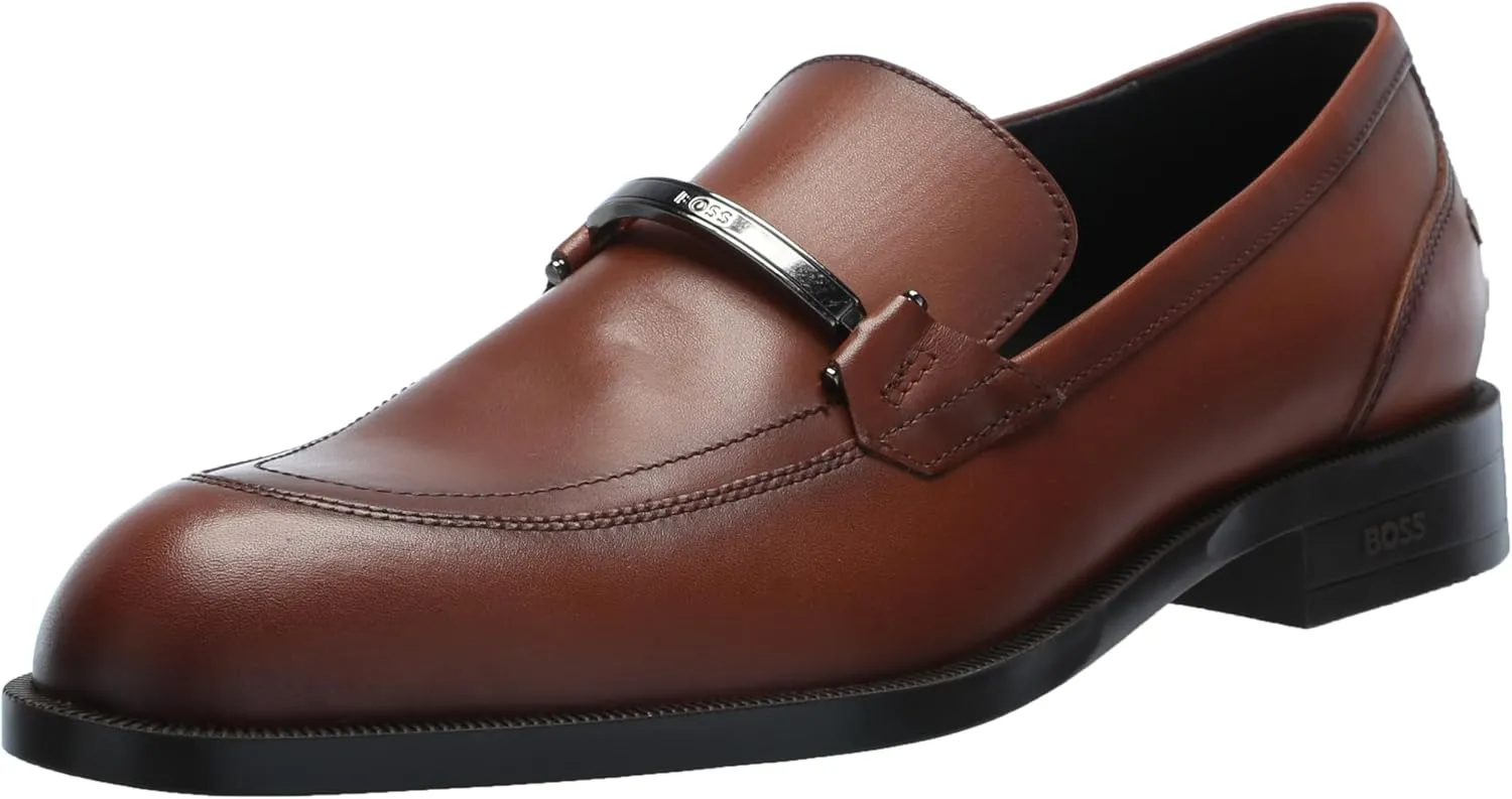 BOSS Men's Tayil Smooth Leather Bit Loafer