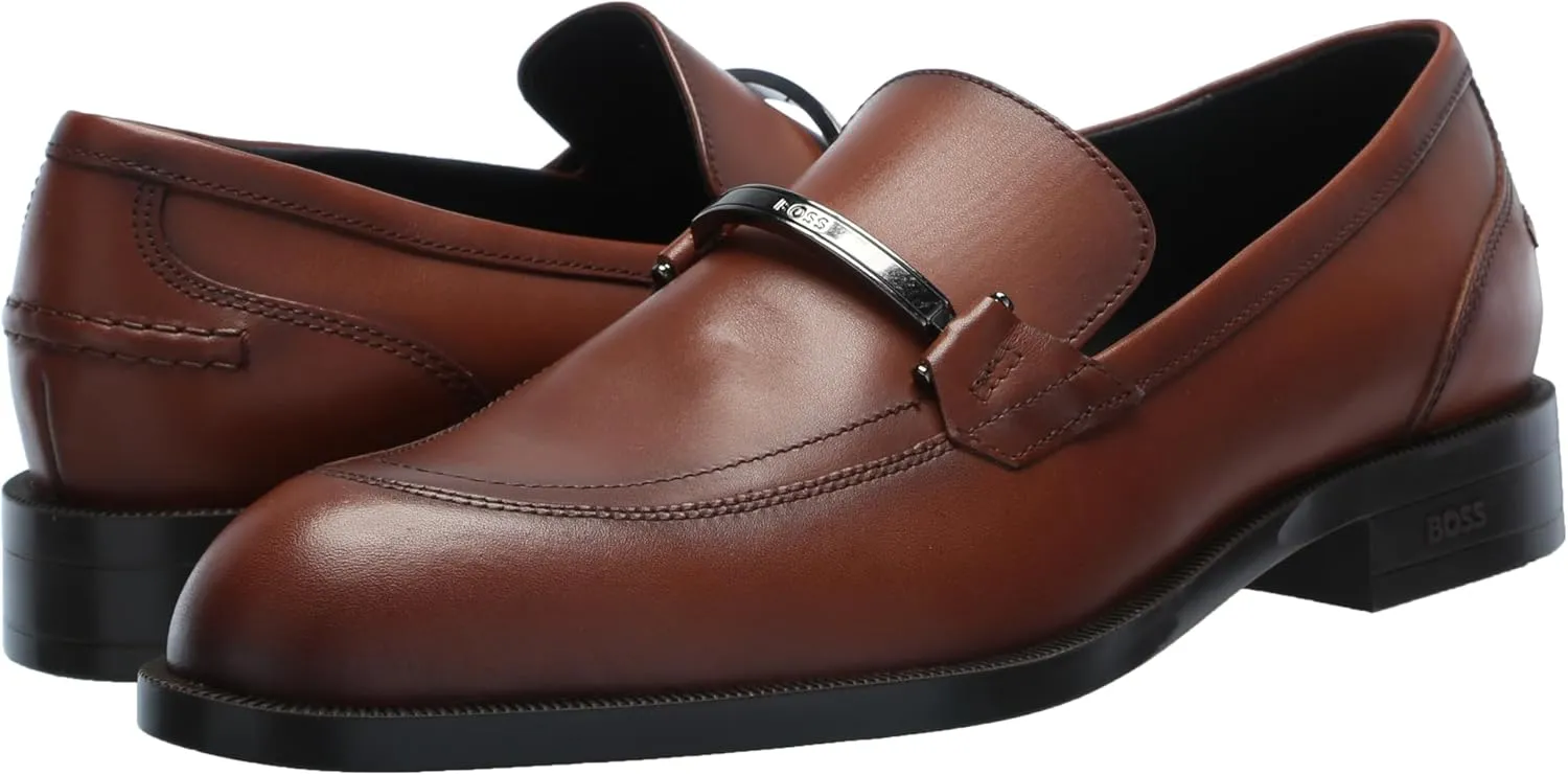 BOSS Men's Tayil Smooth Leather Bit Loafer
