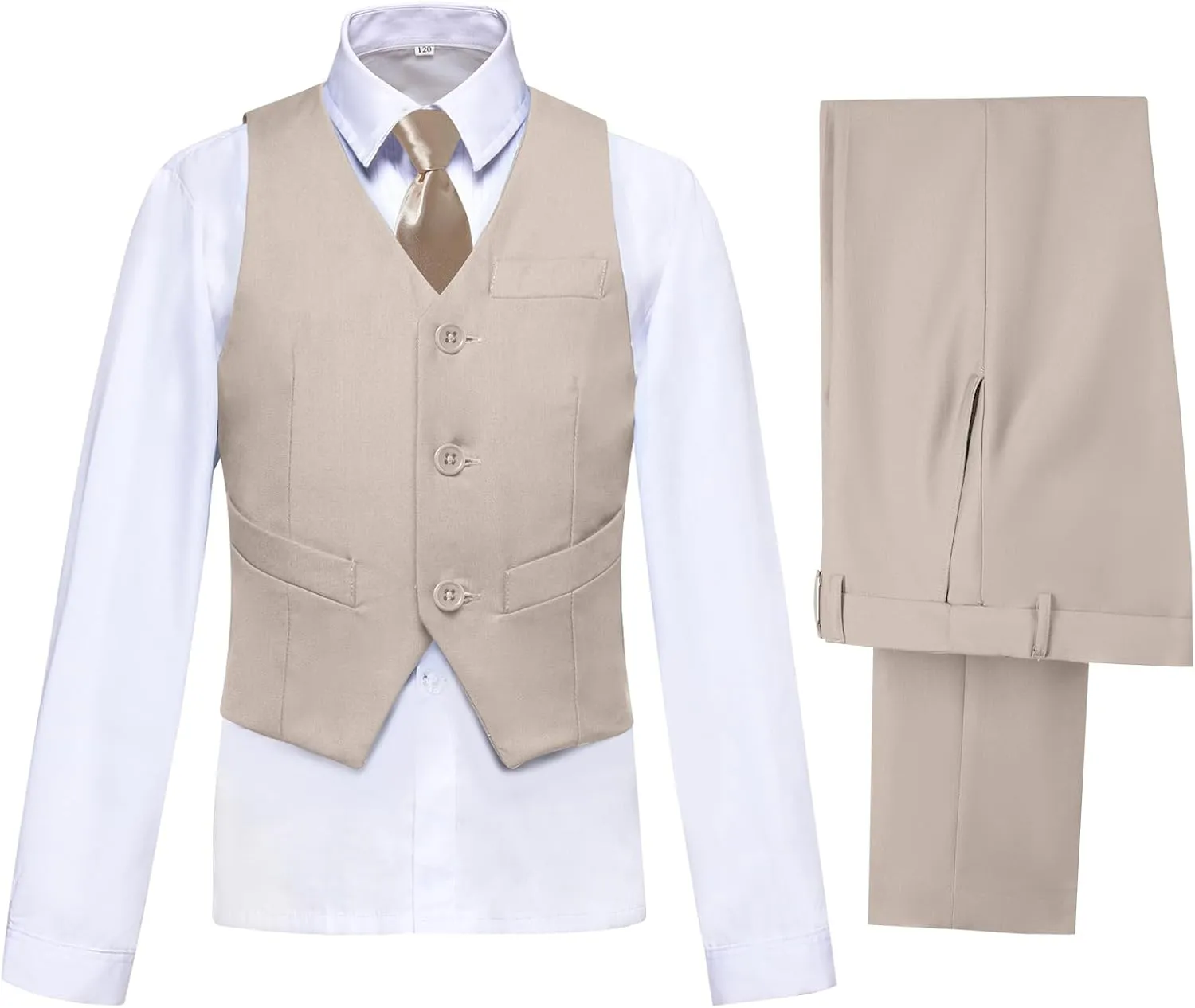 Boys' Formal Suit Set Slim Fit Kids Formal Suits Toddler Tuxedo Wedding Prom Classic Outfit for Teen