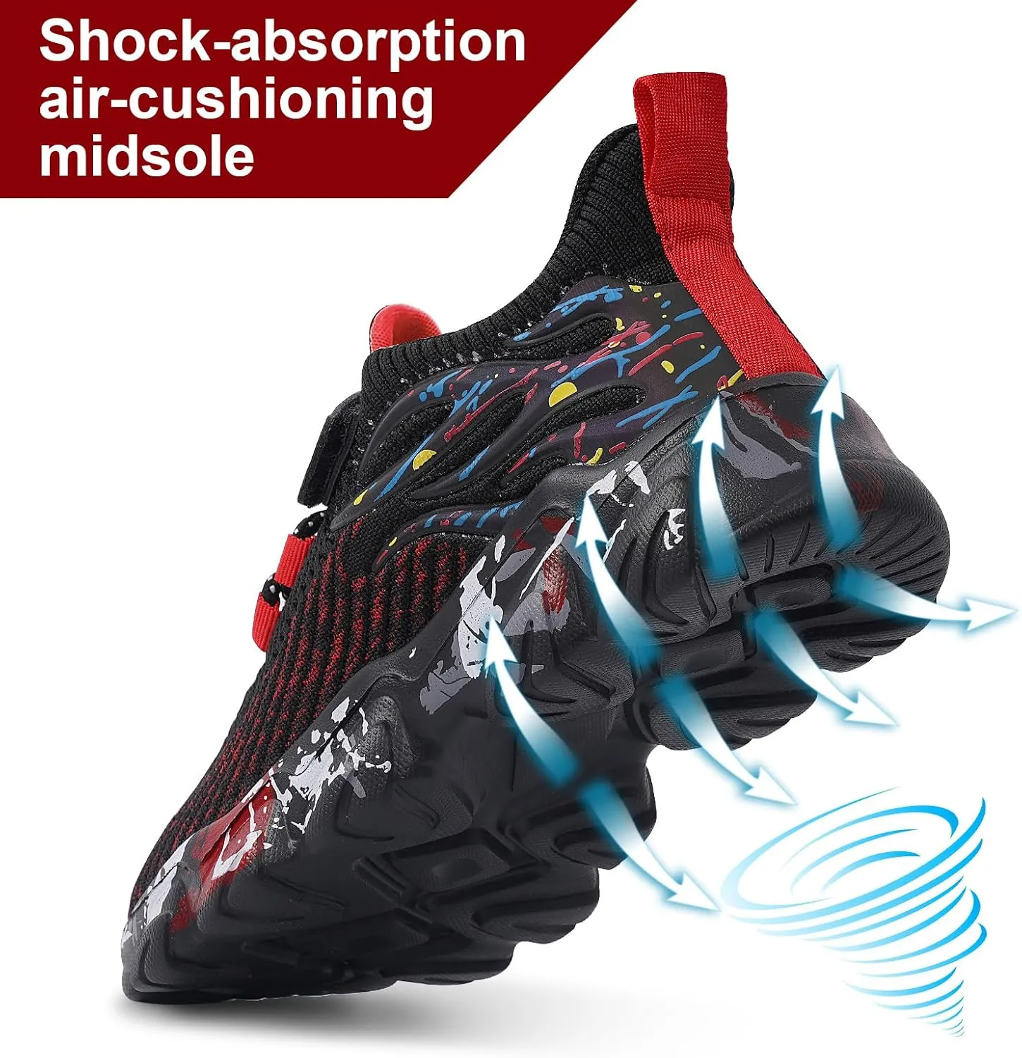 Boys Girls Sneakers Slip On Athletic Running Shoes