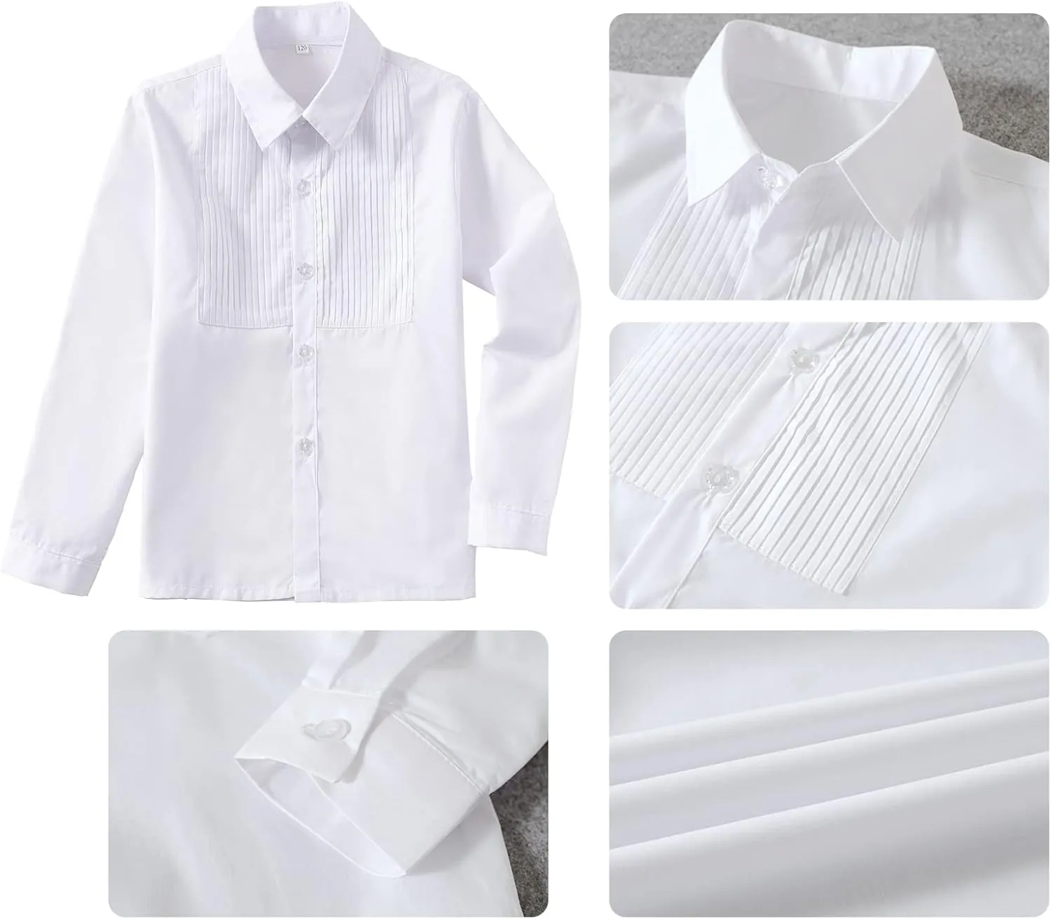 Boys Suits Slim Fit 4 Piece Formal Dresswear Suit for Kids Tuxedo Wedding Set Toddler Boy Dress with Vest Shirt Pants and Tie