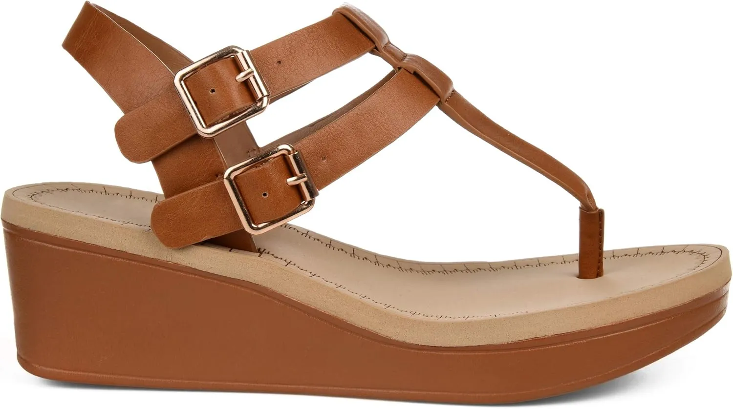 Brinley Co Women's Bianca Wedge Sandal