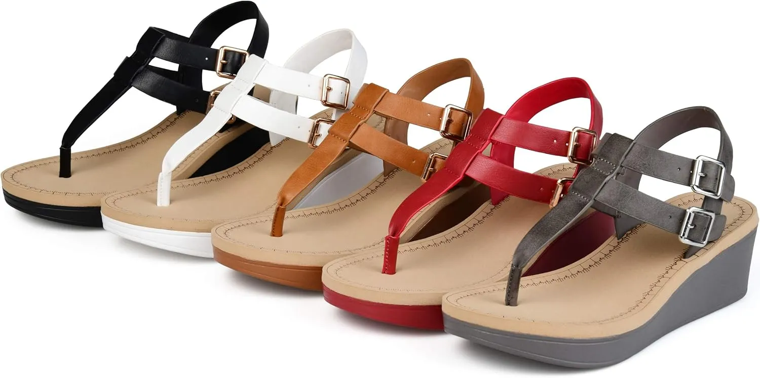 Brinley Co Women's Bianca Wedge Sandal