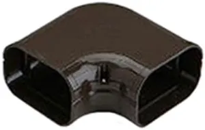 Brown Slim Duct Flat Ell 90 Degree, Line Set Cover, SK-100-B Compatible