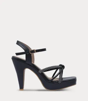 BW10342-BLACK-Women Sandal Heels