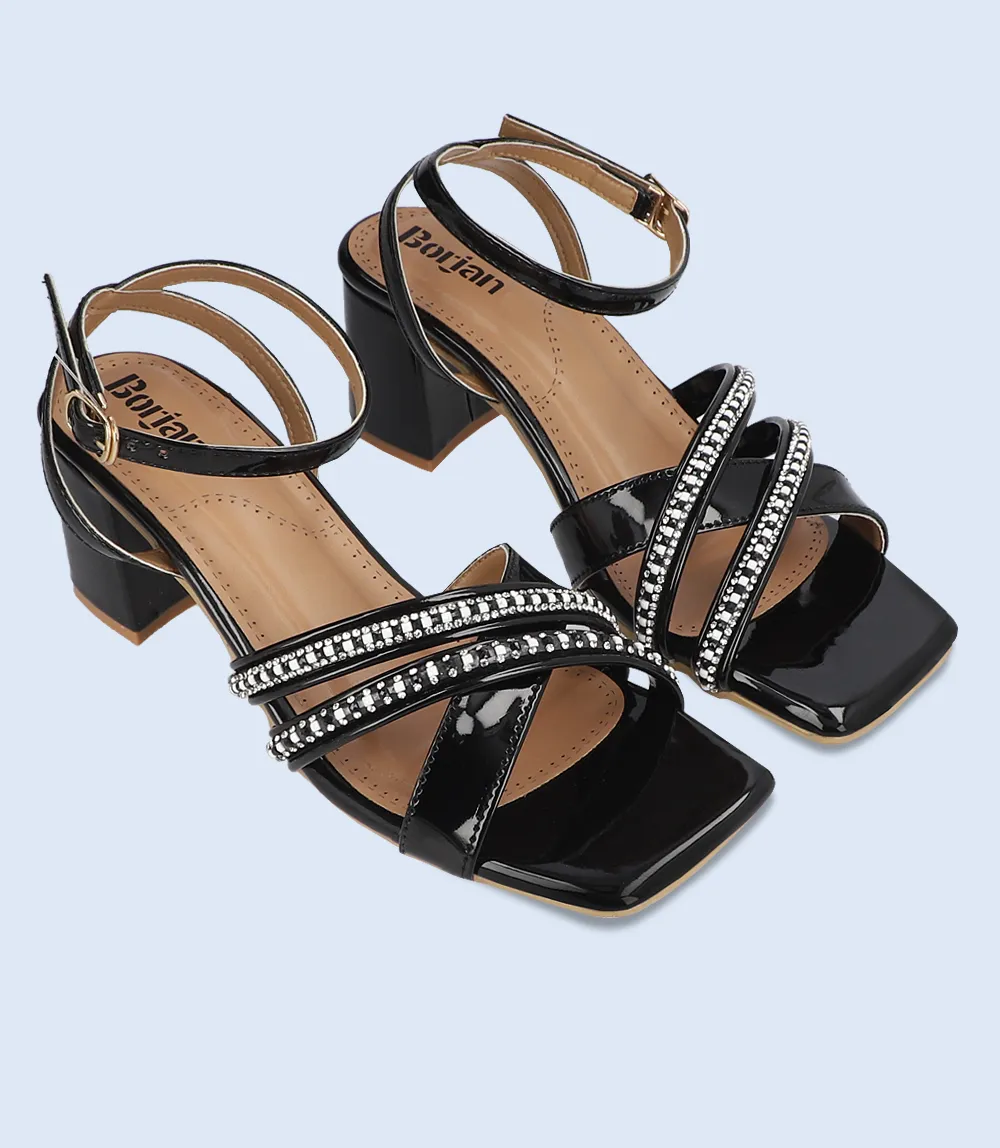 BW9848-BLACK-Women Sandal
