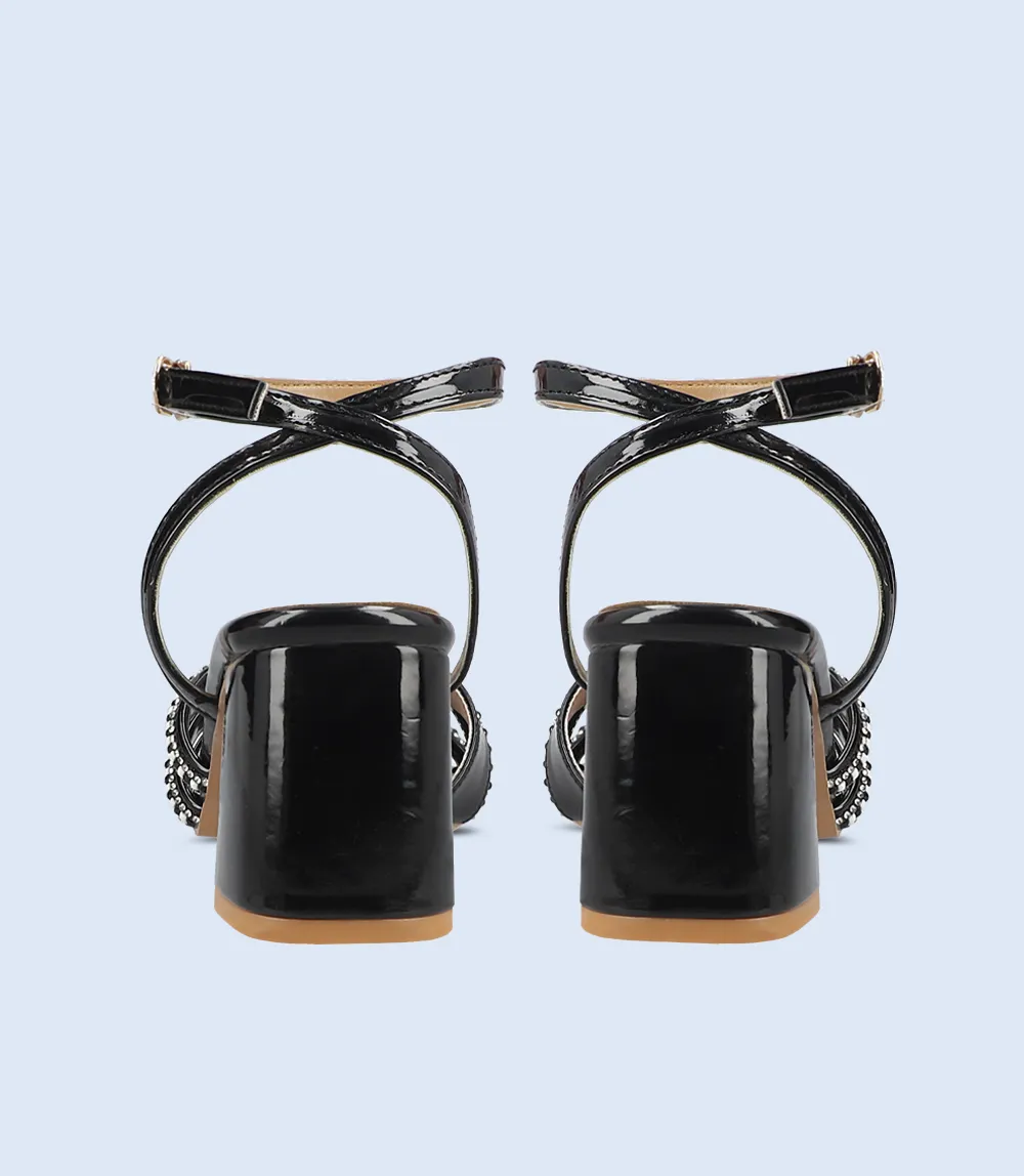 BW9848-BLACK-Women Sandal