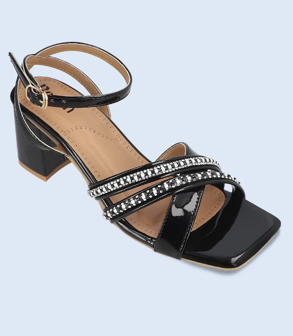 BW9848-BLACK-Women Sandal