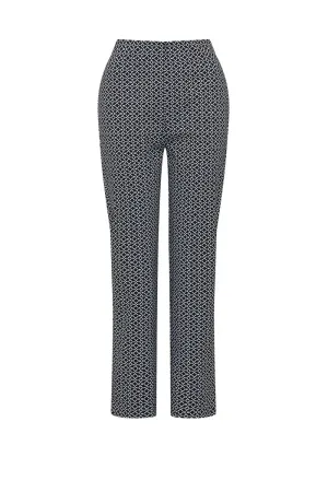 Cable Bell Geo Pant - Navy Print