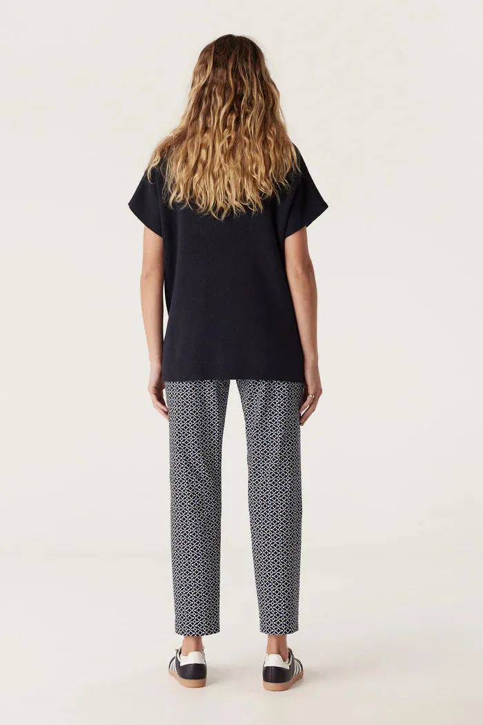 Cable Bell Geo Pant - Navy Print