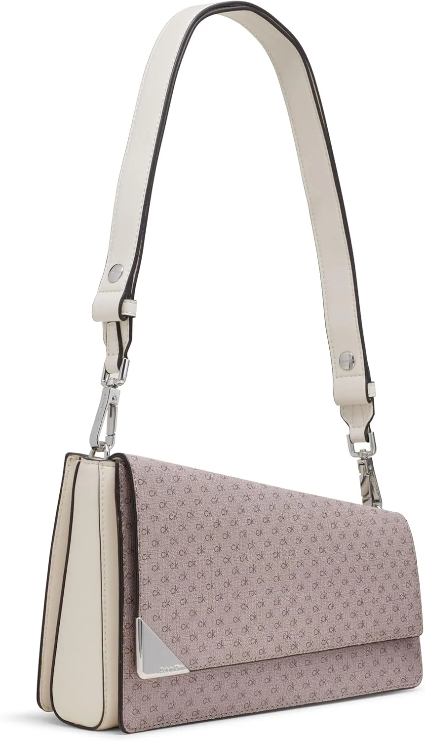 Calvin Klein Basalt Flap Demi Shoulder Bag