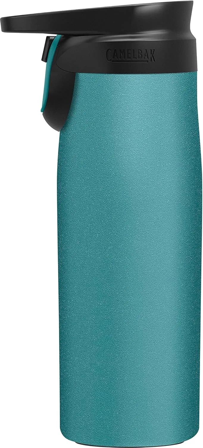 CamelBak Forge Flow Coffee & Travel Mug, Insulated Stainless Steel - Non-Slip Silicon Base - Easy One-Handed Operation - 20oz, Lagoon