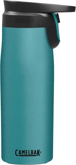 CamelBak Forge Flow Coffee & Travel Mug, Insulated Stainless Steel - Non-Slip Silicon Base - Easy One-Handed Operation - 20oz, Lagoon