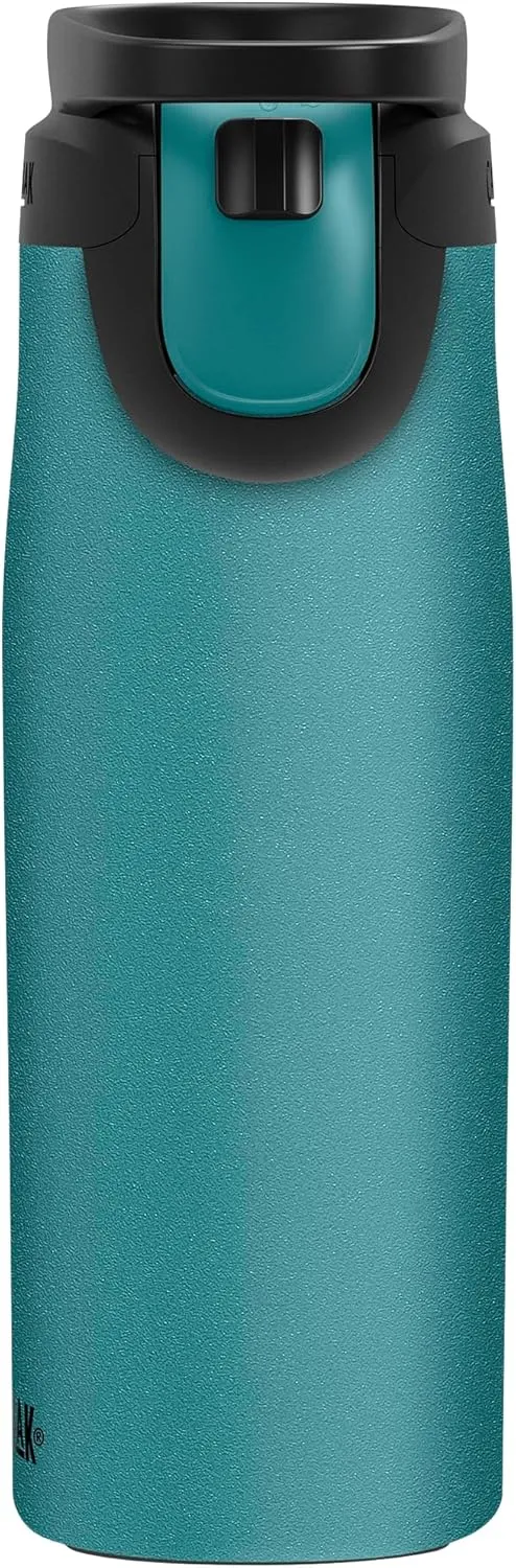 CamelBak Forge Flow Coffee & Travel Mug, Insulated Stainless Steel - Non-Slip Silicon Base - Easy One-Handed Operation - 20oz, Lagoon