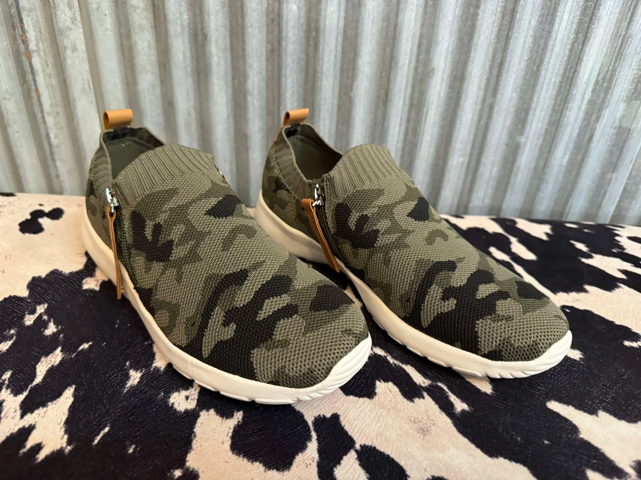 CAMO VIBES SLIP ON SNEAKERS