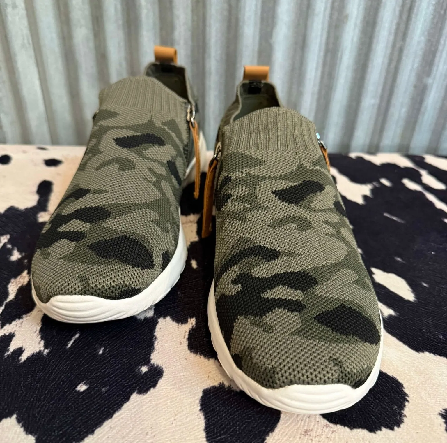 CAMO VIBES SLIP ON SNEAKERS