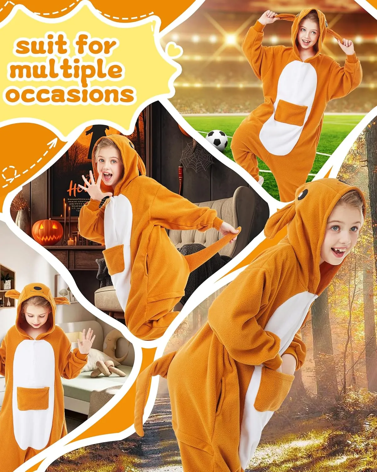 CANASOUR Unisex Anime Halloween Kids Onesie For 4T Girls Boys One Piece Christmas Pajamas Costume Party Cosplay Pyjamas