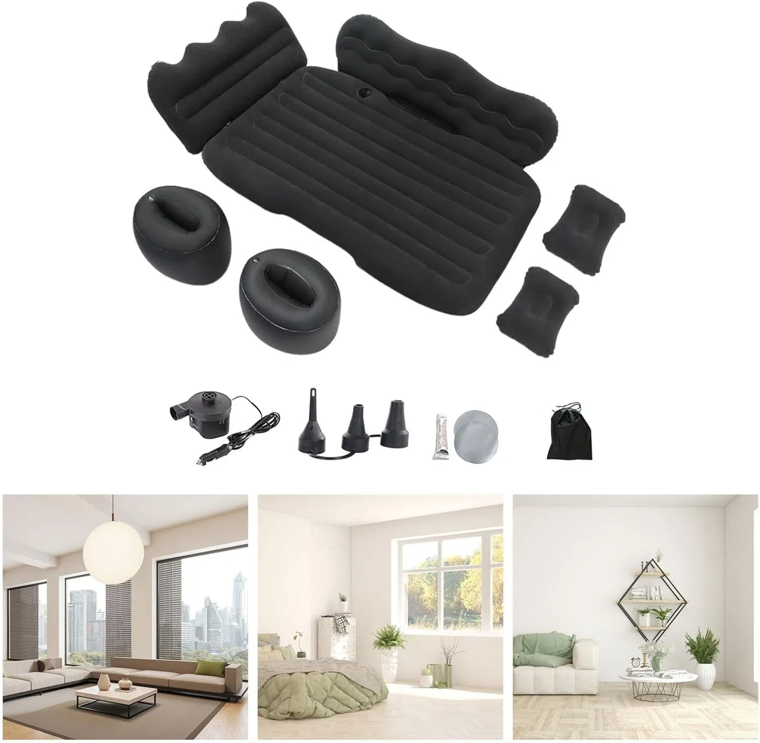 Car Inflatable Sleeping Pad for Back Seat Travel