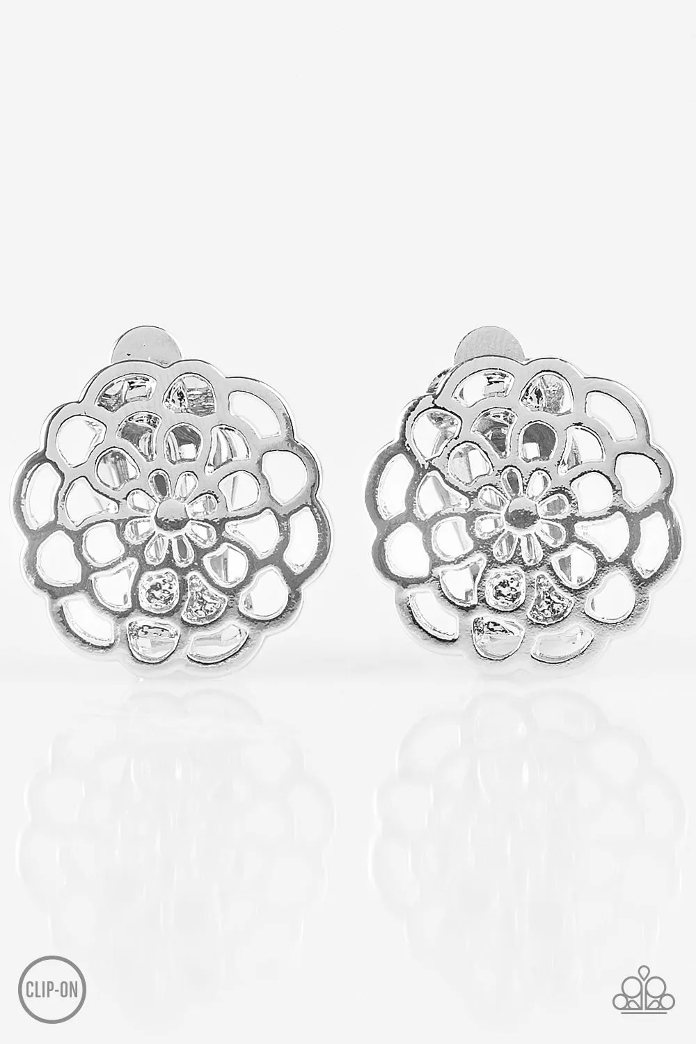 Carefree Carnation - Silver Clip-On