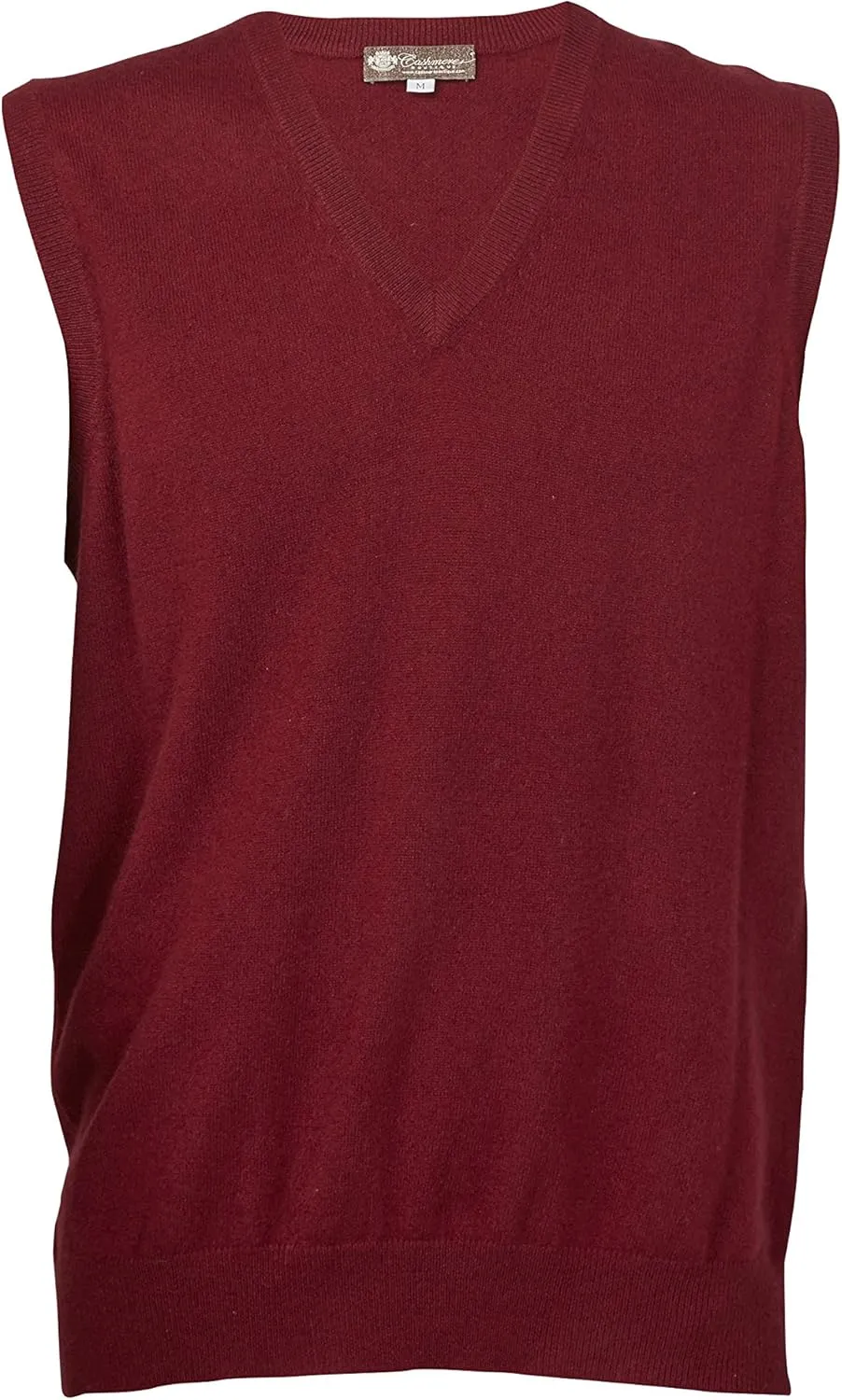 Cashmere Boutique 100% Pure Cashmere Pullover V Neck Sleeveless Sweater for Men – Classic, Vest Style, Soft and Warm Sweater