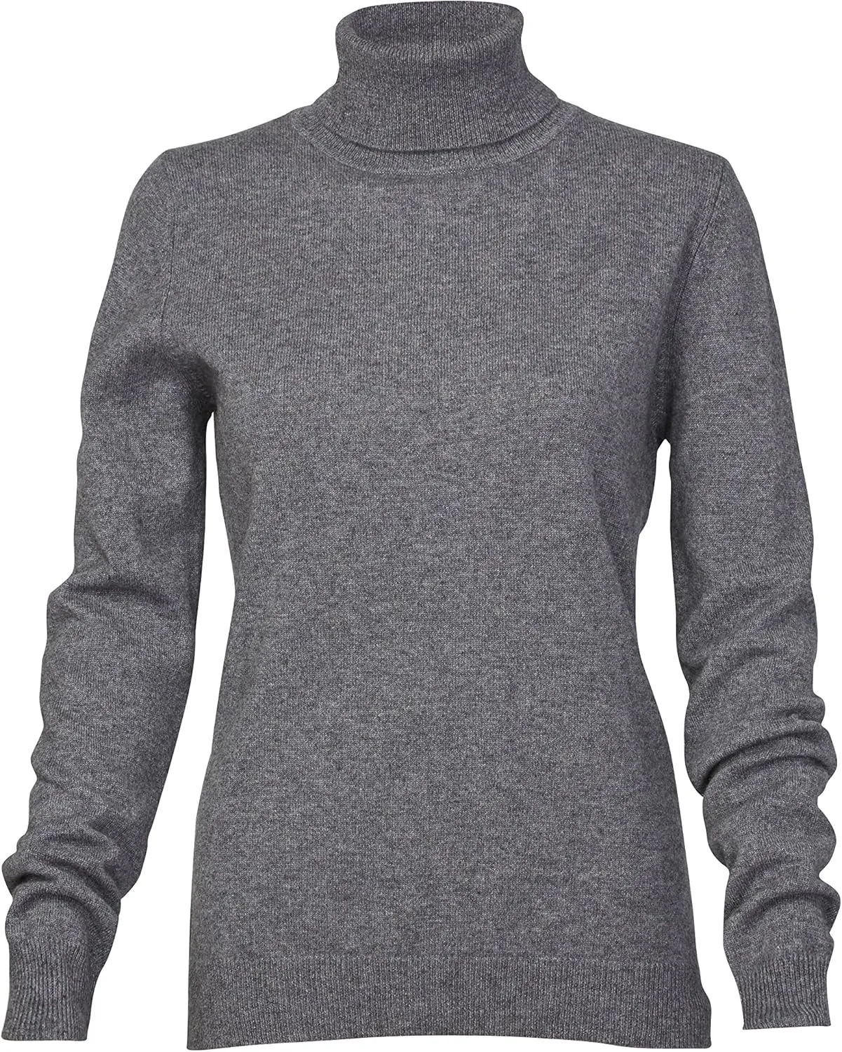 Cashmere Boutique 100% Pure Cashmere Turtleneck Sweater Women - Pullover, Slim Fit, Soft and Warm Long Sleeve Sweater