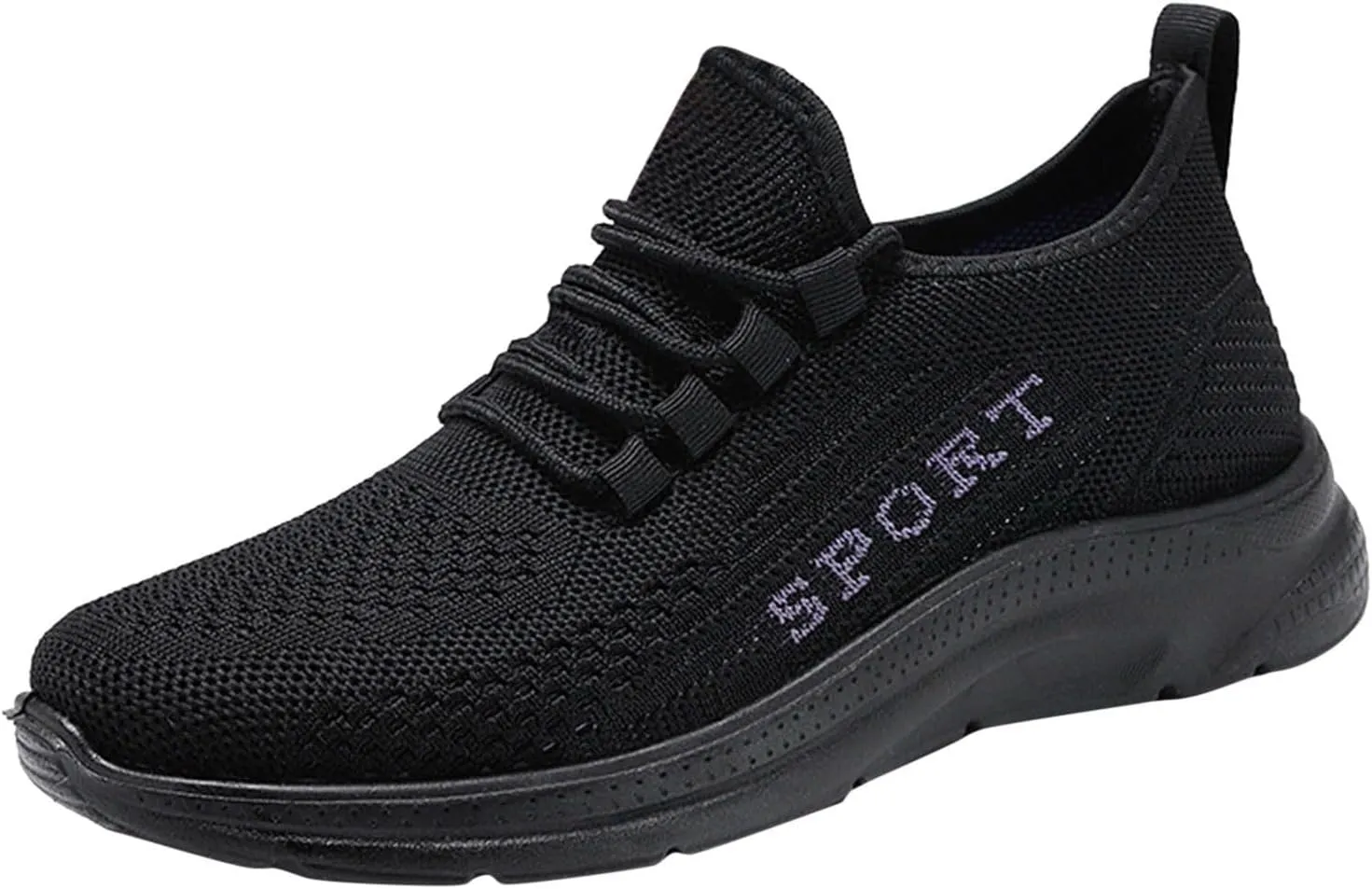 Casual Sneakers for Women Non Slip Lightweight Breathable Sneaker with Arch Support Comfortable Woven Running Shoes