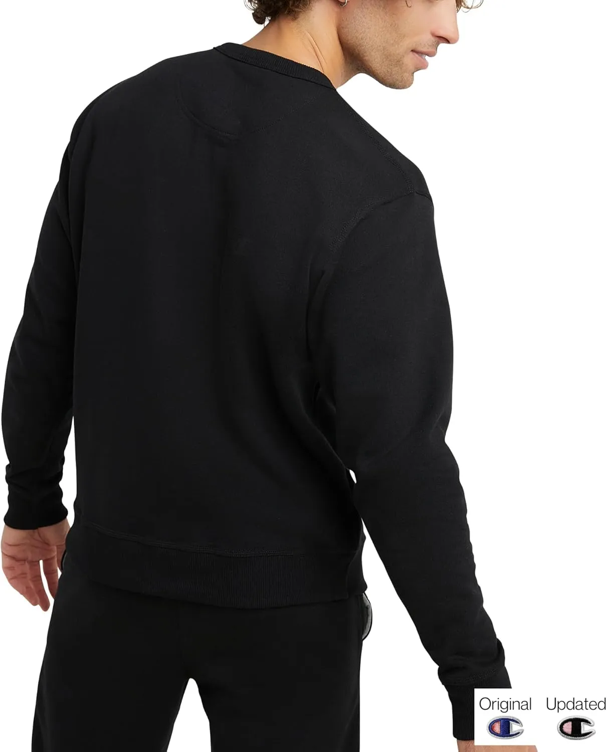 Champion Men's Crewneck, Powerblend Fleece Sweatshirt, Crewneck Sweatshirts (Reg. Or Big & Tall)