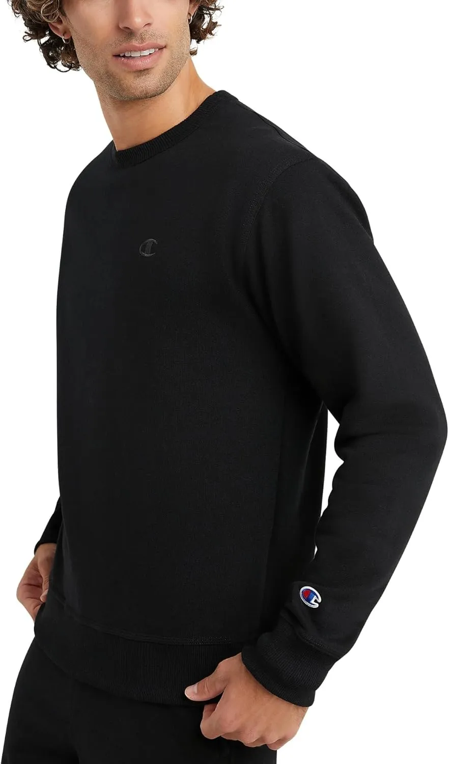 Champion Men's Crewneck, Powerblend Fleece Sweatshirt, Crewneck Sweatshirts (Reg. Or Big & Tall)